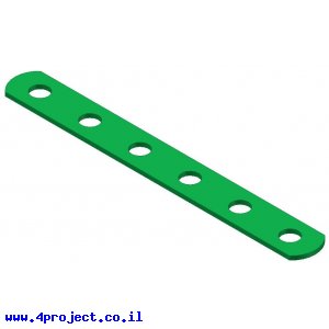 פס מחורר צר - 6 חורים