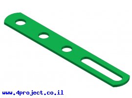 תמונה של מוצר פס מחורר צר - 3 חורים + חור של 20.9 מ"מ