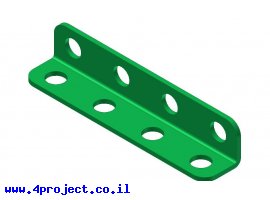 תמונה של מוצר קורת זווית "ר" צרה - 4 חורים