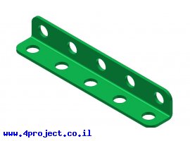 תמונה של מוצר קורת זווית "ר" צרה - 5 חורים