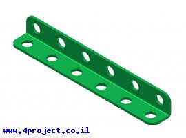תמונה של מוצר קורת זווית "ר" צרה - 6 חורים