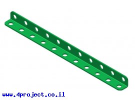 תמונה של מוצר קורת זווית "ר" צרה - 11 חורים