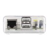 מארז פלסטיק לכרטיסי Raspberry PI דגם B - שקוף