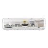 מארז פלסטיק לכרטיסי Raspberry PI דגם B - שקוף