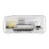 מארז פלסטיק לכרטיסי Raspberry PI דגם B - שקוף