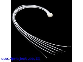 תמונה של מוצר מחבר JST-SH 6-pin עם חוטים - 20 ס"מ