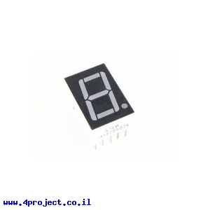 7Segment ירוק, 14 מ"מ, קתודה משותפת