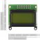 LCD טקסט 8x2, שחור על ירוק, 3.3V