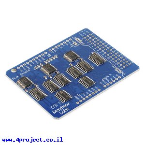 מגן Arduino - מרבב 48 כניסות/יציאות, גרסה 2