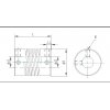 מצמד גמיש 3mm x 4mm