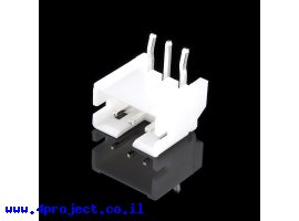 תמונה של מוצר מחבר JST-PH 3 Pin בזווית - PTH