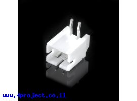 תמונה של מוצר מחבר JST-PH 2 Pin בזווית - PTH