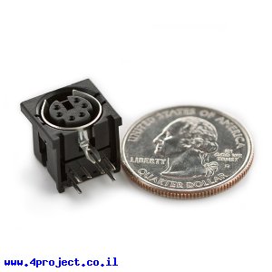 מחבר MiniDIN 6 Pin לעכבר/מקלדת PS/2