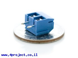 תמונה של מוצר מחבר טרמינל 5 מ"מ - 2 פינים