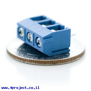 מחבר טרמינל 5 מ"מ - 3 פינים