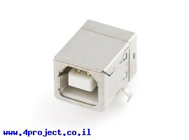 תמונה של מוצר מחבר USB-B נקבה - PTH