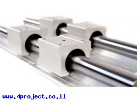 תמונה של מוצר מסילה לינארית עם תמיכה SBR12 400mm