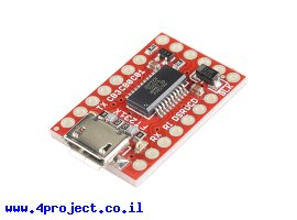 תמונה של מוצר מתאם USB ל-Serial בעזרת רכיב FT231X - גרסה קודמת