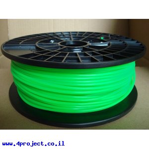 פלסטיק למדפסת תלת-מימד - ירוק זוהר בחושך - ABS 1.75mm - מכירת חיסול