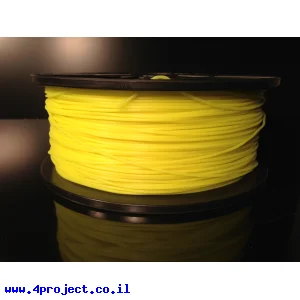 פלסטיק למדפסת תלת-מימד - צהוב זוהר בחושך - ABS 1.75mm - מכירת חיסול