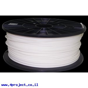 פלסטיק למדפסת תלת-מימד - לבן - PLA 1.75mm - מכירת חיסול