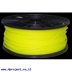 פלסטיק למדפסת תלת-מימד - צהוב נאון - PLA 1.75mm - מכירת חיסול