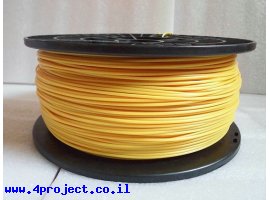 תמונה של מוצר פלסטיק למדפסת תלת-מימד - צהוב - PLA 1.75mm - מכירת חיסול