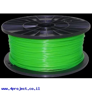 פלסטיק למדפסת תלת-מימד - ירוק נאון - PLA 1.75mm - מכירת חיסול