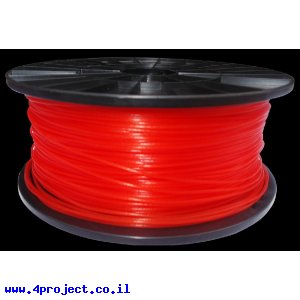 פלסטיק למדפסת תלת-מימד - אדום - PLA 1.75mm - מכירת חיסול