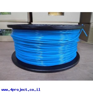 פלסטיק למדפסת תלת-מימד - כחול זוהר בחושך - PLA 1.75mm - מכירת חיסול