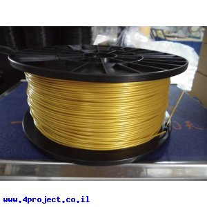 פלסטיק למדפסת תלת-מימד - זהב - PLA 1.75mm - מכירת חיסול
