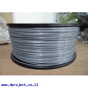 פלסטיק למדפסת תלת-מימד - כסף - PLA 1.75mm - מכירת חיסול