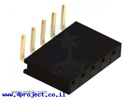תמונה של מוצר מחבר שורה נקבה - 1x5 בזווית של 90 מעלות