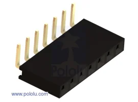 תמונה של מוצר מחבר שורה נקבה - 1x7 בזווית של 90 מעלות