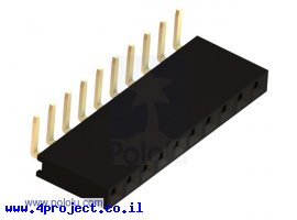 תמונה של מוצר מחבר שורה נקבה - 1x10 בזווית של 90 מעלות