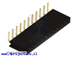 תמונה של מוצר מחבר שורה נקבה - 1x11 בזווית של 90 מעלות