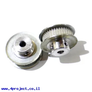 גלגלת רצועת תזמון GT2 6mm לציר 5 מ"מ - 40 שיניים (סין)