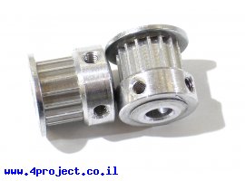 תמונה של מוצר גלגלת רצועת תזמון T2.5 6mm לציר 5 מ"מ - 16 שיניים