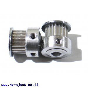 גלגלת רצועת תזמון GT2 6mm לציר 5 מ"מ - 20 שיניים (סין)