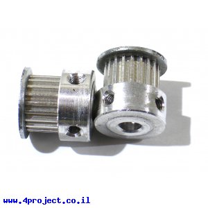 גלגלת רצועת תזמון MXL 6mm לציר 5 מ"מ - 20 שיניים