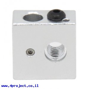 רכיב אלומיניום - בלוק לגוף חימום קרמי - 20x20x10 מ"מ