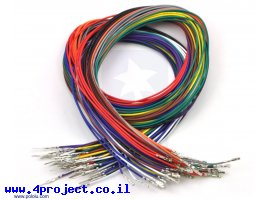 תמונה של מוצר חוט גישור ללא מארז - זכר/נקבה 60 ס"מ - חבילה של 50 צבעוניים