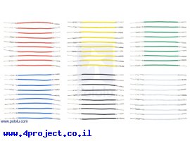תמונה של מוצר חוט גישור ללא מארז - זכר/נקבה 5 ס"מ - חבילה של 60 צבעוניים