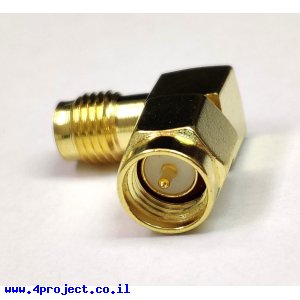 מתאם 90 מעלות SMA זכר ל-SMA נקבה