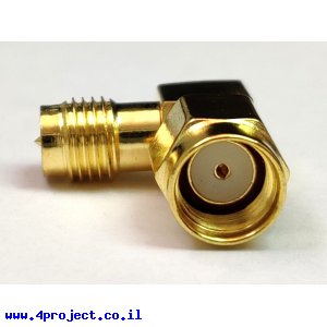 מתאם 90 מעלות RP-SMA זכר ל-RP-SMA נקבה