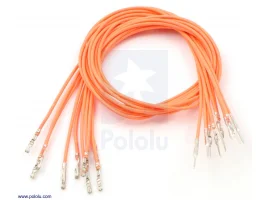 תמונה של מוצר חוט גישור ללא מארז - זכר/נקבה 30 ס"מ - חבילה של 10 כתומים