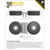 גלגל W-Wheel סדרה 3600 להחלקה על פרופילים - ערכה של 2