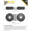 גלגל W-Wheel סדרה 3600 להחלקה על פרופילים - ערכה של 2