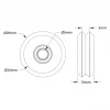 גלגל W-Wheel סדרה 3600 להחלקה על פרופילים - ערכה של 2