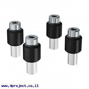 גלגל V-Wheel לפרופיל goRAIL עם ספייסר מרכז 13 מ"מ - חבילה של 4